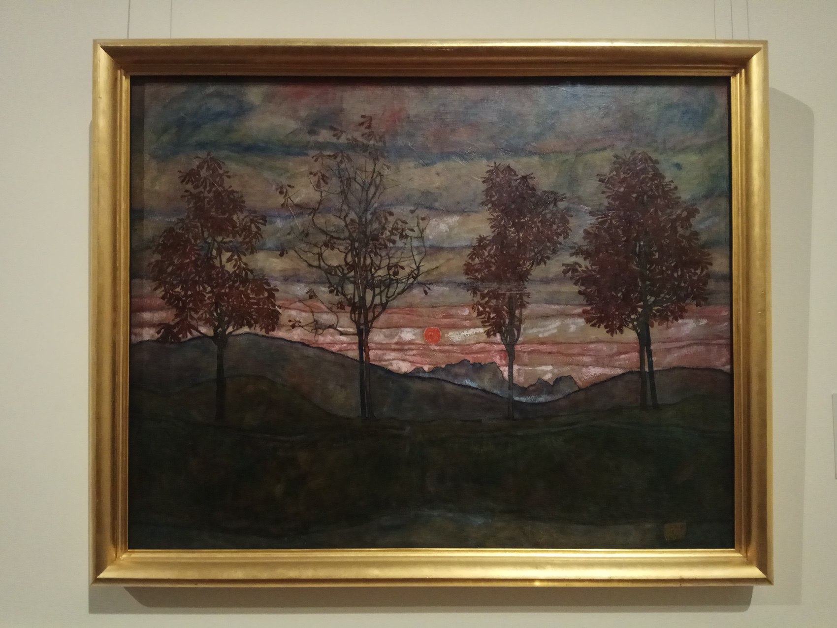 Egon Schiele｜Four Trees
