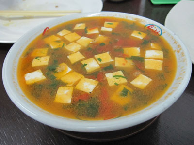 トマト豆腐スープ