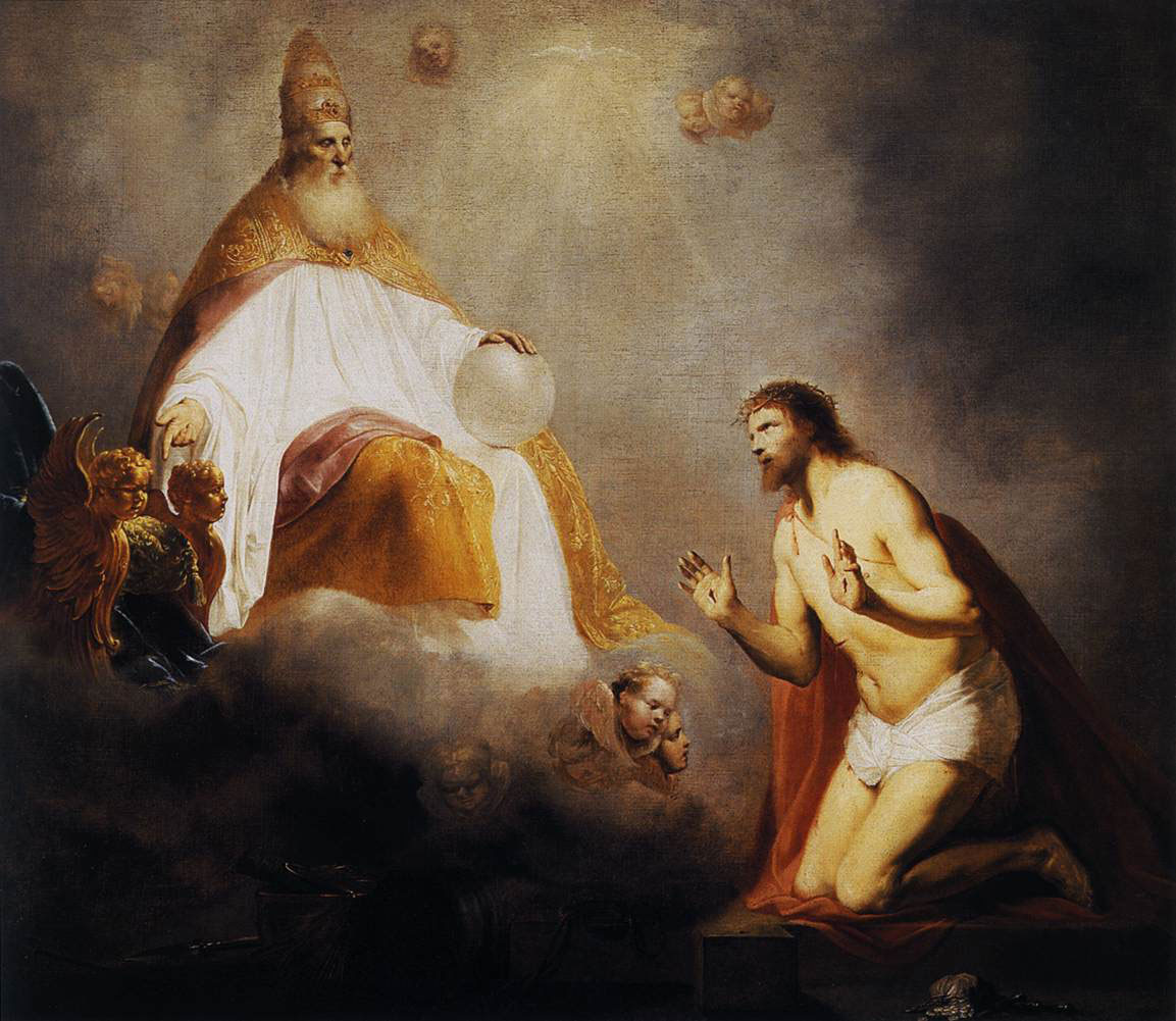 ピーテル・デ・グレバー(Pieter Fransz. de Grebber) 「キリストに王位に座るように示す神」1645年