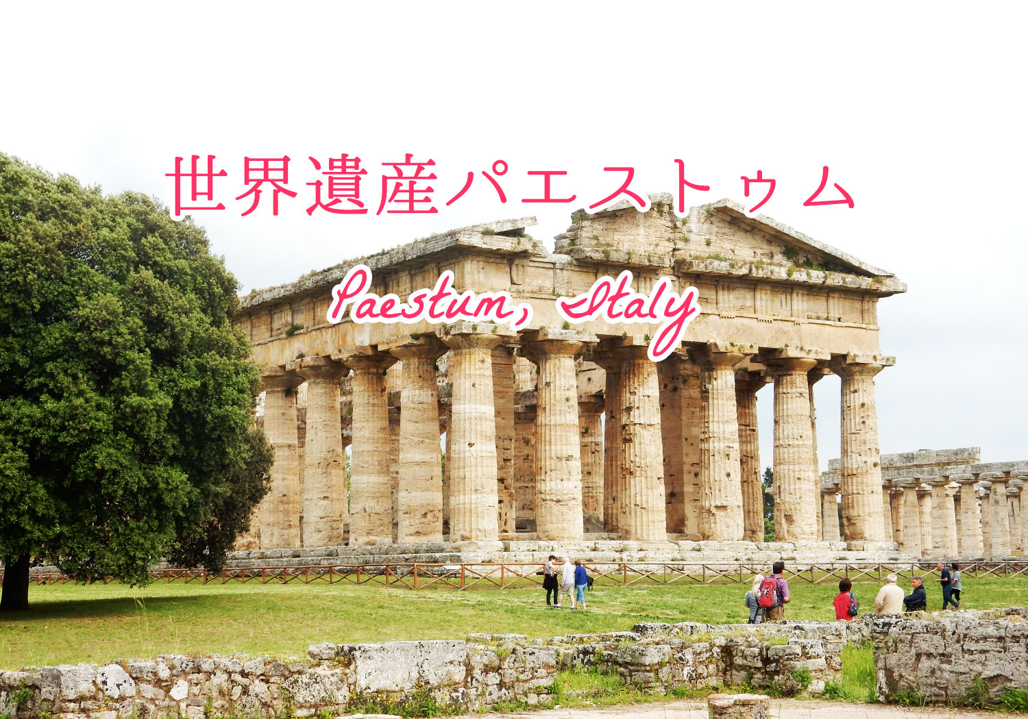 ナポリから１時間の古代ギリシャ遺跡、世界遺産パエストゥム（Paestum）がすごく素敵だった♡
